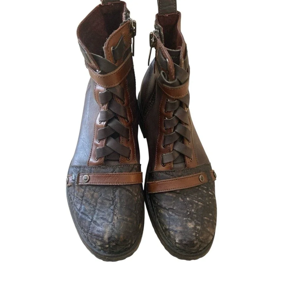 Cuadra Men's Urban Woven Leather Round Toe Cowboy Boot Size‎ 8
